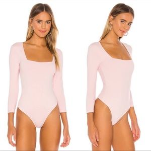 Free people truth or square light pink bodysuit